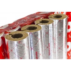 Цилиндр навивной минеральная вата ROCKWOOL 100 кашированный фольгой 40/32 L=1м ROCKWOOL 135237