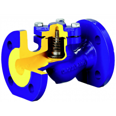 Клапан обратный чугун подъемный 287A Ду 25 Ру16 Тмакс=300 оС фланцевый золотник нерж Zetkama 287A025C31