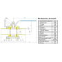 Кран шаровый приварной трехсоставной нержавеющий (3PC), AISI316 DN80 (3"), (CF8M), PN25