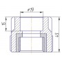 Муфта Kalde 3222-nfo-200c00 20х3/4