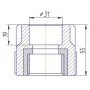 Муфта Kalde 3222-nfo-320c00 32х3/4